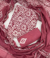 Block Print Elegant Cotton Suit Set - Yanchi